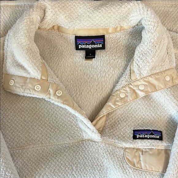 Patagonia Sweaters - Patagonia Off-White Snap-T Fleece